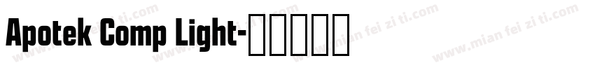 Apotek Comp Light字体转换